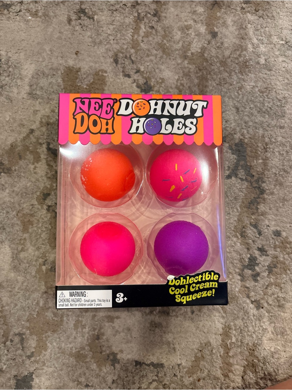 Schylling NeeDoh Dohnut Holes – Set of 4 - New and Authentic